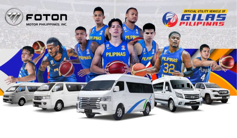 FOTON is the official utility vehicle partner of Gilas Pilipinas for FIBA 2023