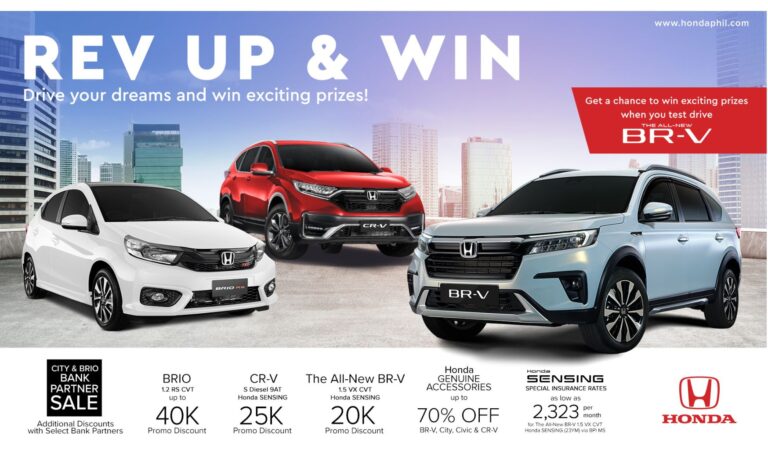 Honda announces ‘Rev Up and Win’ promo