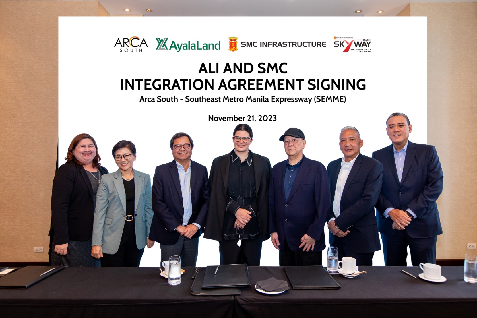 SMC, Ayala ink agreement to integrate Arca South CBD  to Skyway Stage 4 project