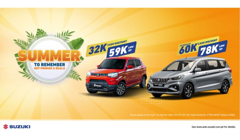 SuzukiPH extends summer deals promo for Ertiga Hybrid, S-Presso