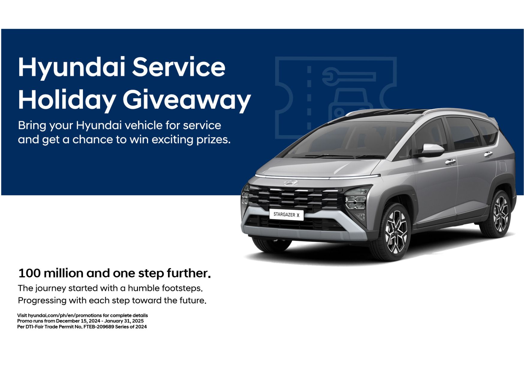 Win exciting prizes through the Hyundai Service Holiday Giveaway promo