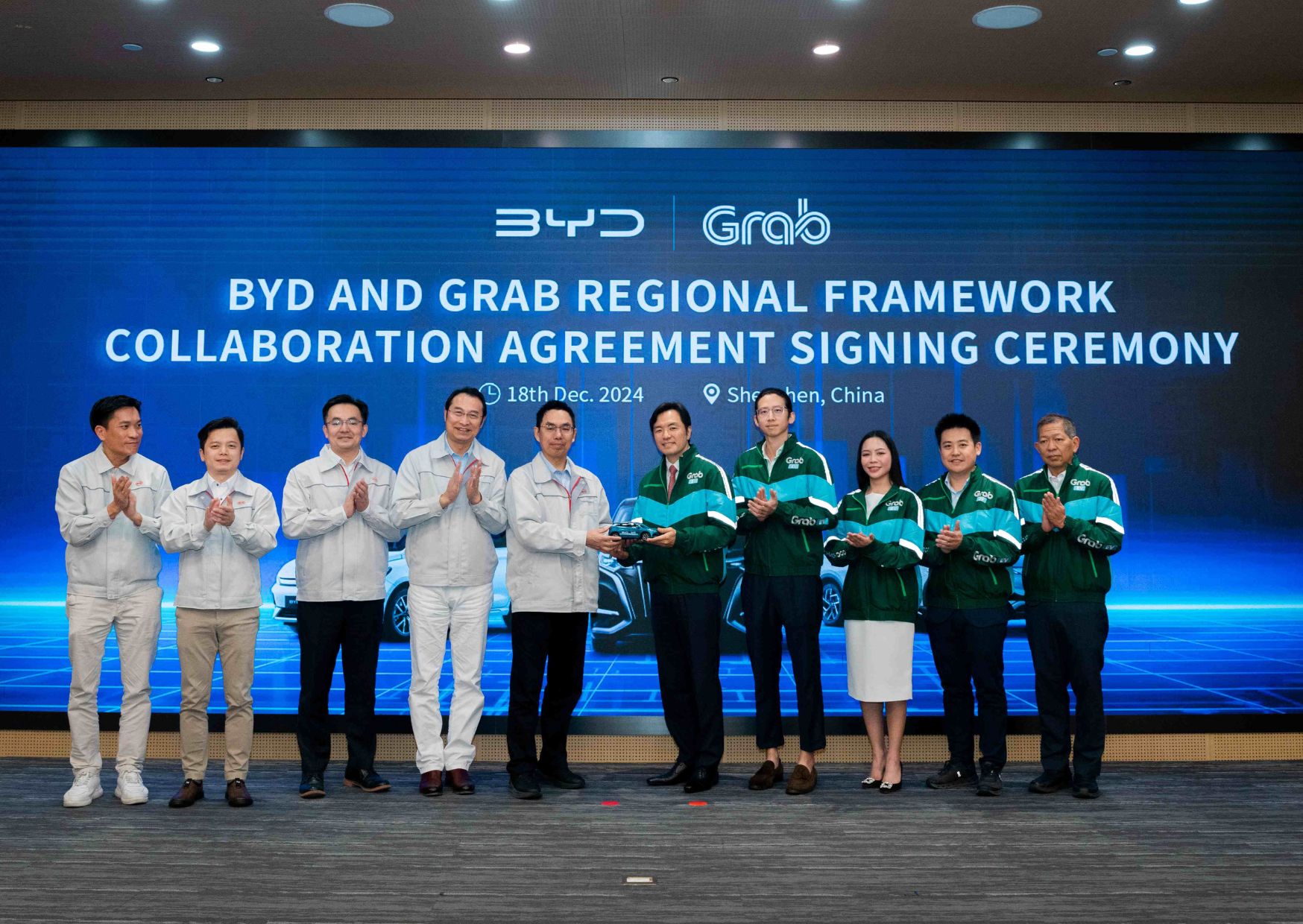 Grab and BYD enter strategic partnership to expand EV fleet across Southeast Asia