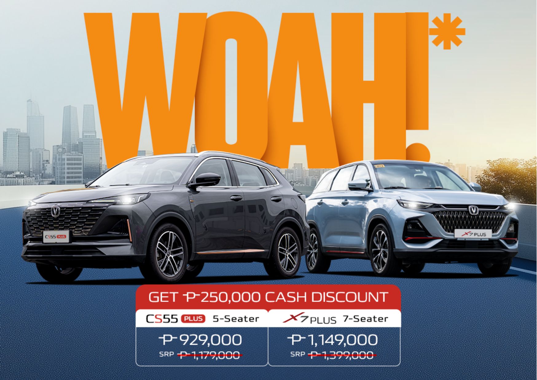 ChanganPH kicks off 2025 with unbeatable offers: Drive Home the X7 Plus and CS55 Plus