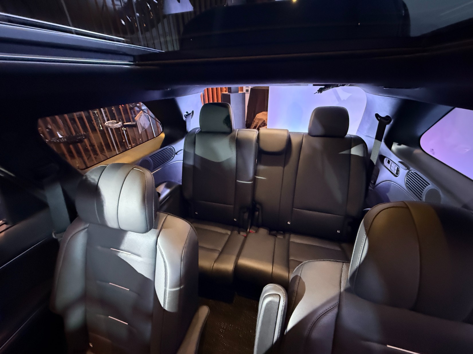 a photo of the third row seats of the all new Hyundai Palisade Hybrid