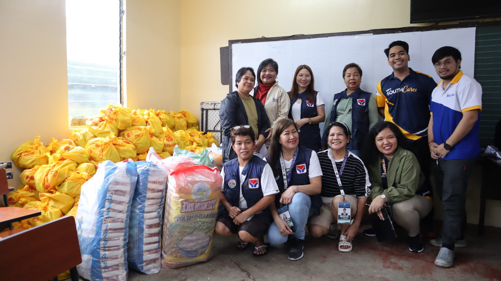MPT South turned over relief aids to Imus City, received by the City Social Welfare and Development led by Ms. Josephine Villanueva