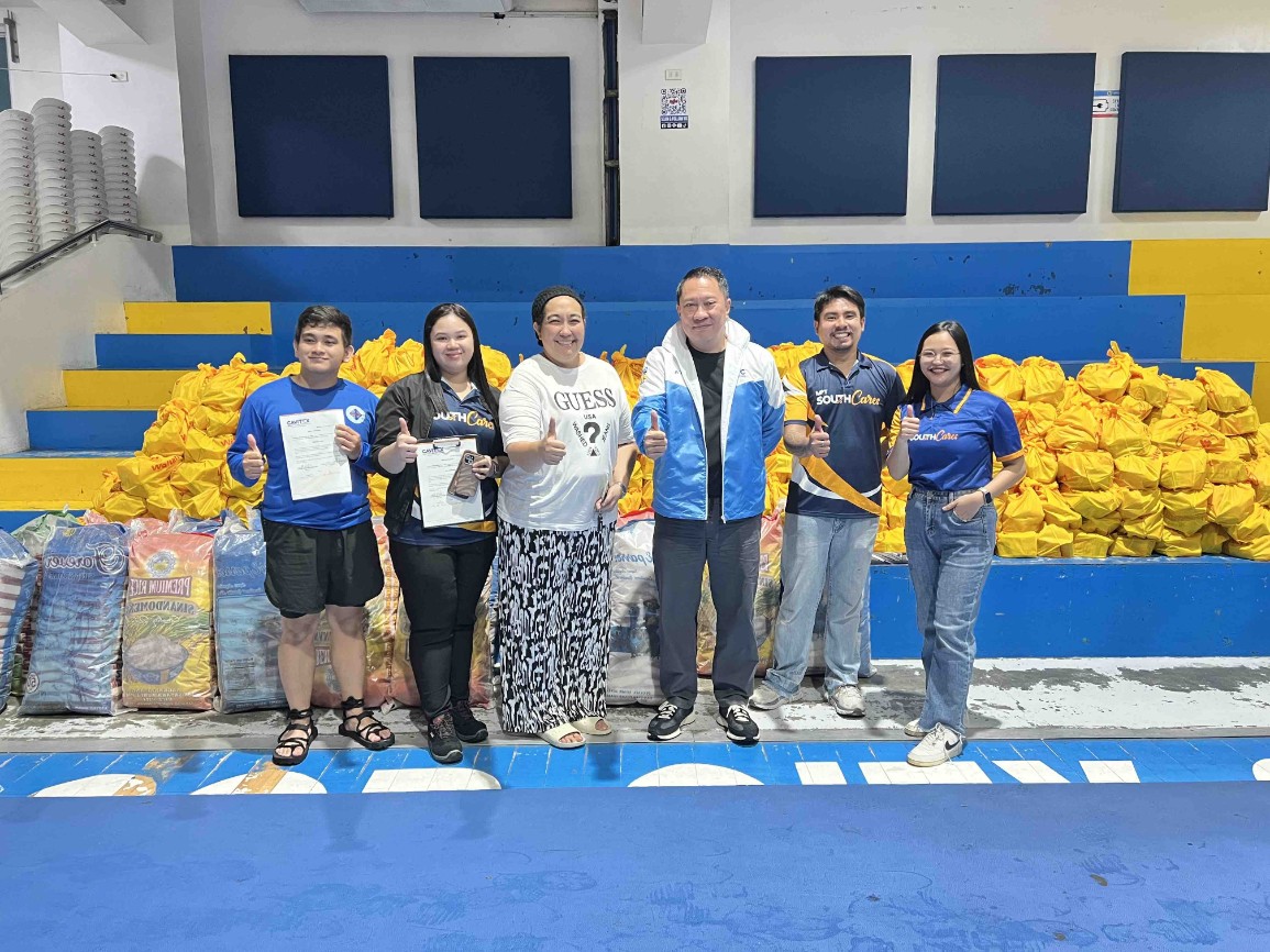 MPT South turned over relief aids to Bacoor City, which were received by Councilor Karen Evaristo