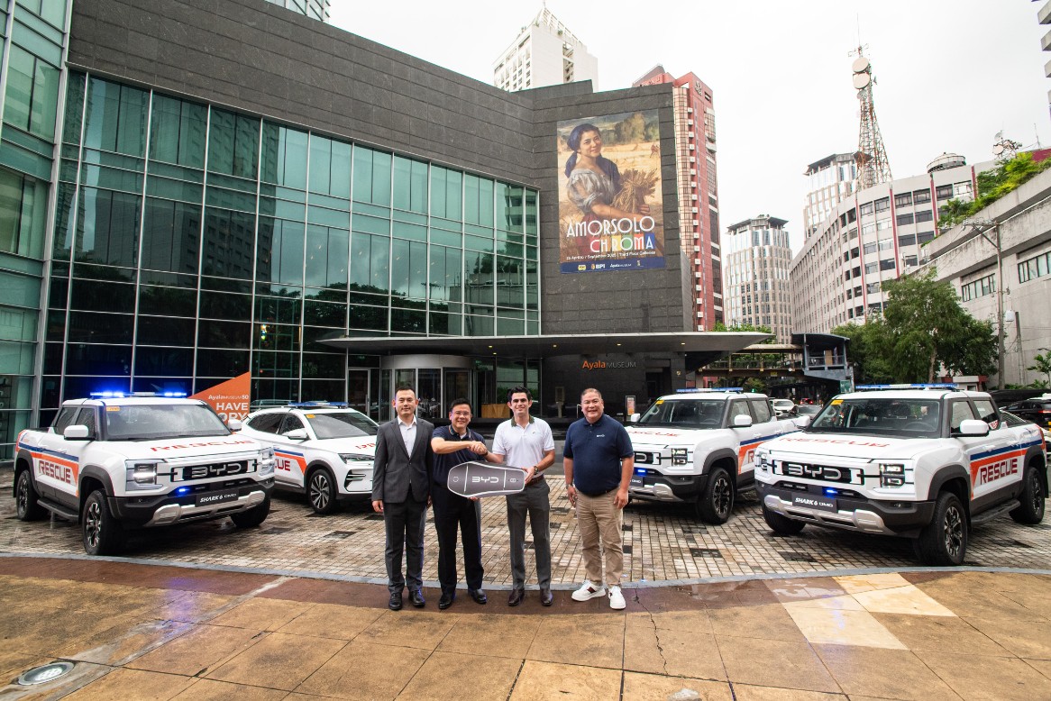 ACMobility and BYD Philippines Turn Over Electric Vehicles to Ayala Foundation for Emergency Response