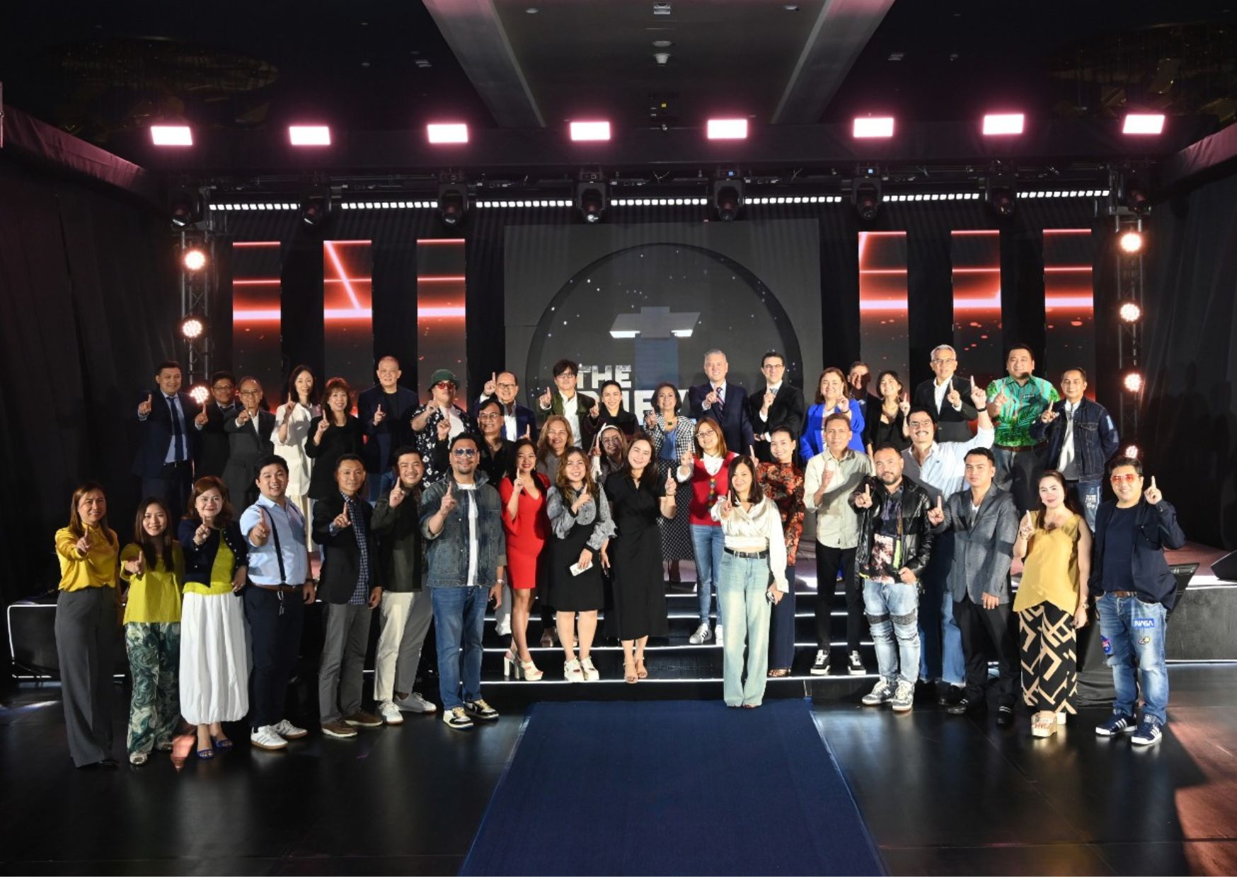 Group Photo of The Chevys Dealer Awards event