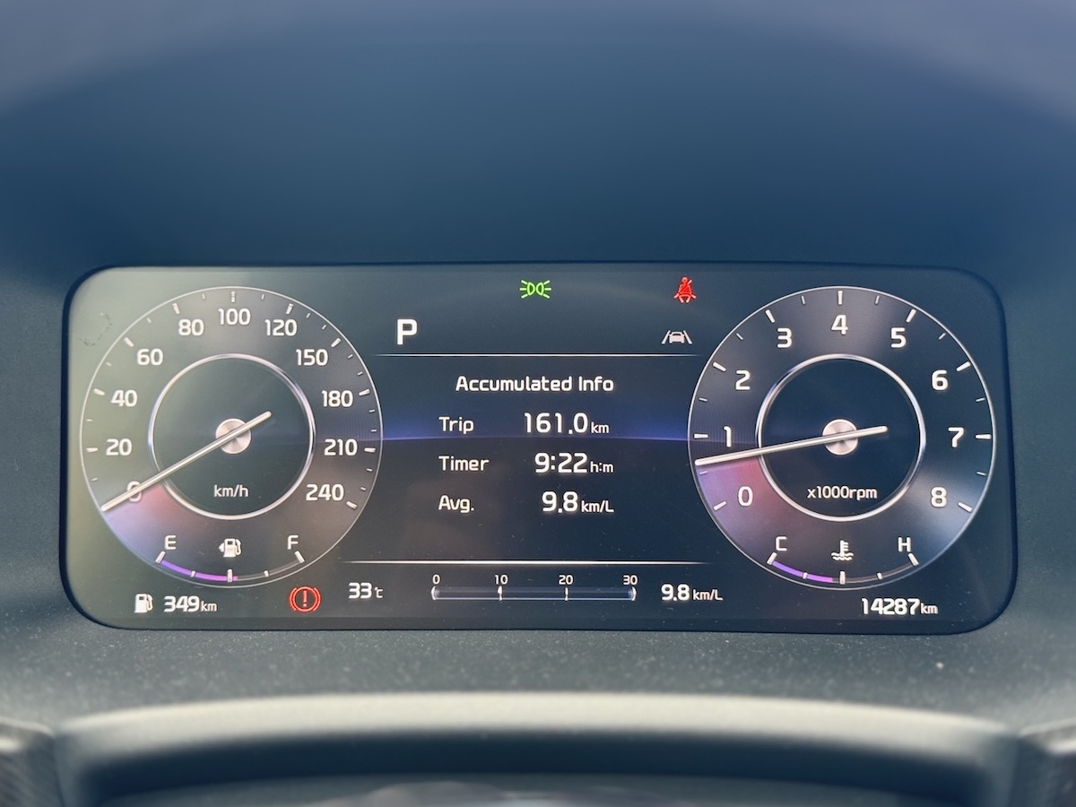 Kia Sonet instrument cluster