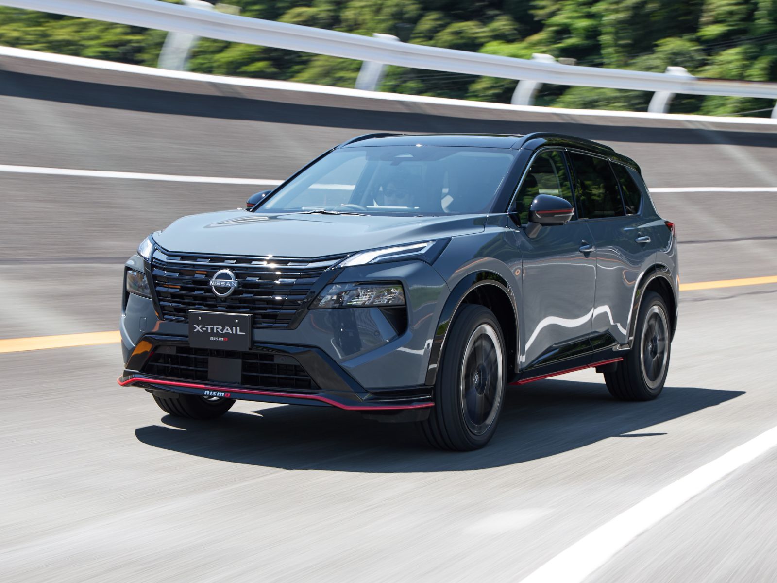Nissan X-Trail NISMO on a test track, front view