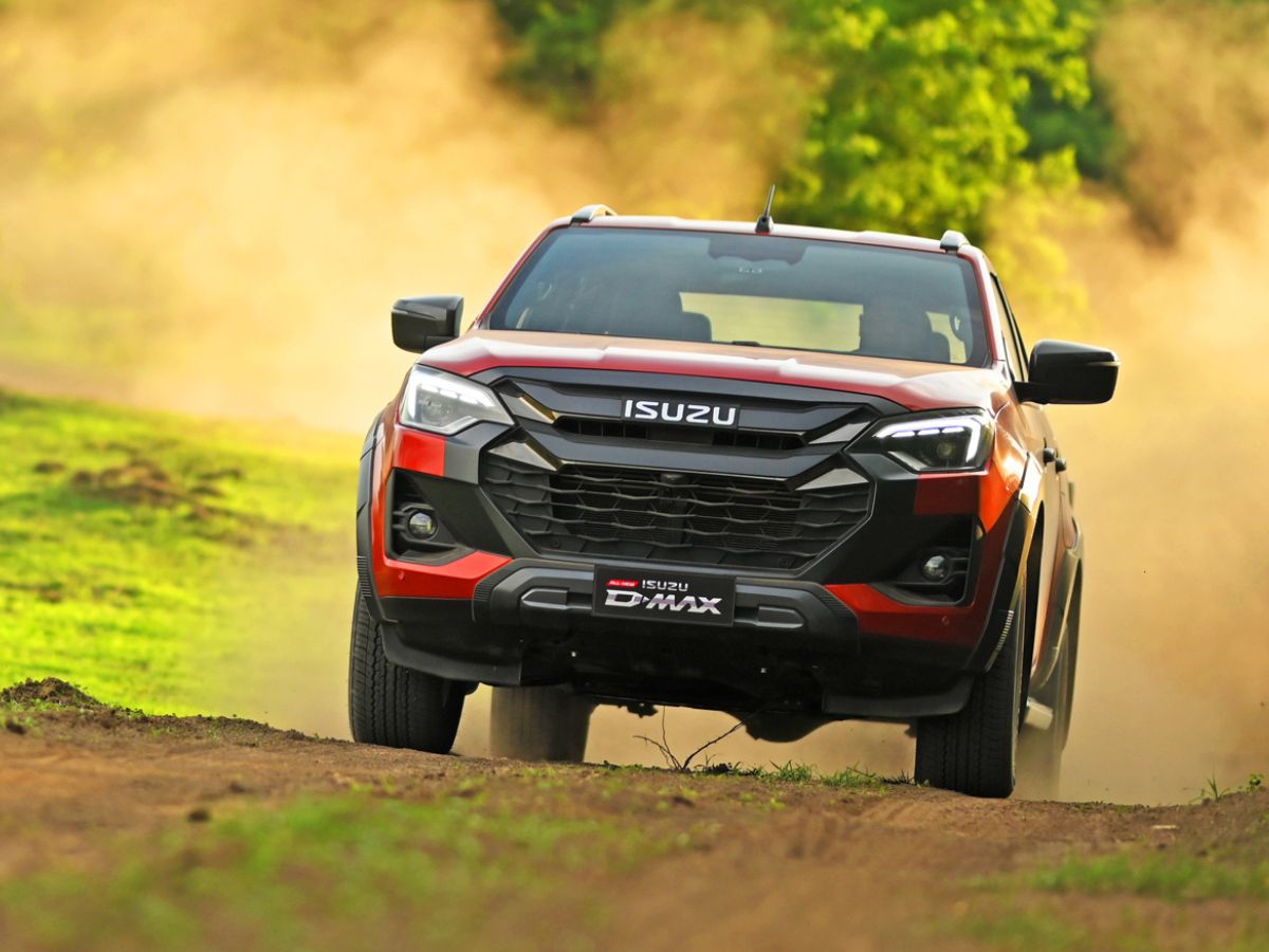 Isuzu D-Max going off-road