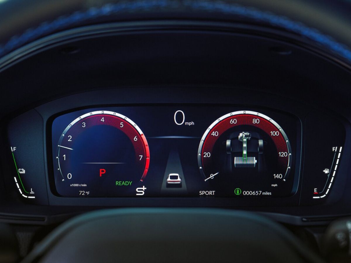 All-new 2026 Honda Prelude gauge cluster