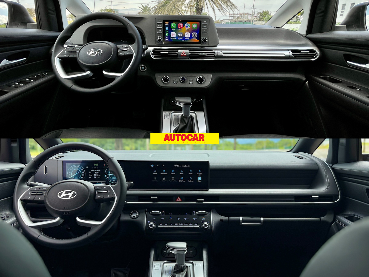 Old and new Hyundai Stargazer and Stargazer X interior