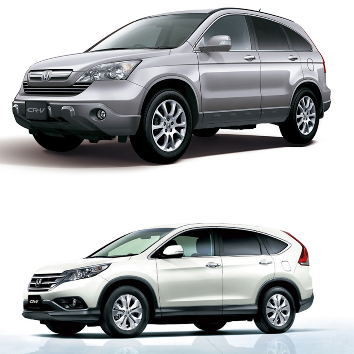 Honda CR-V third generation (top) and fourth generation (bottom)