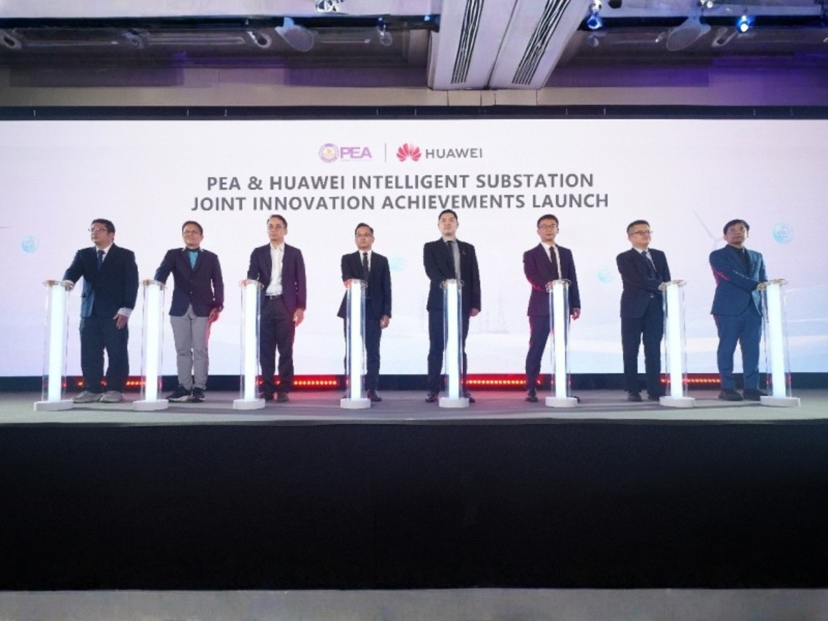 Huawei and Thailand's PEA unveiling ceremony