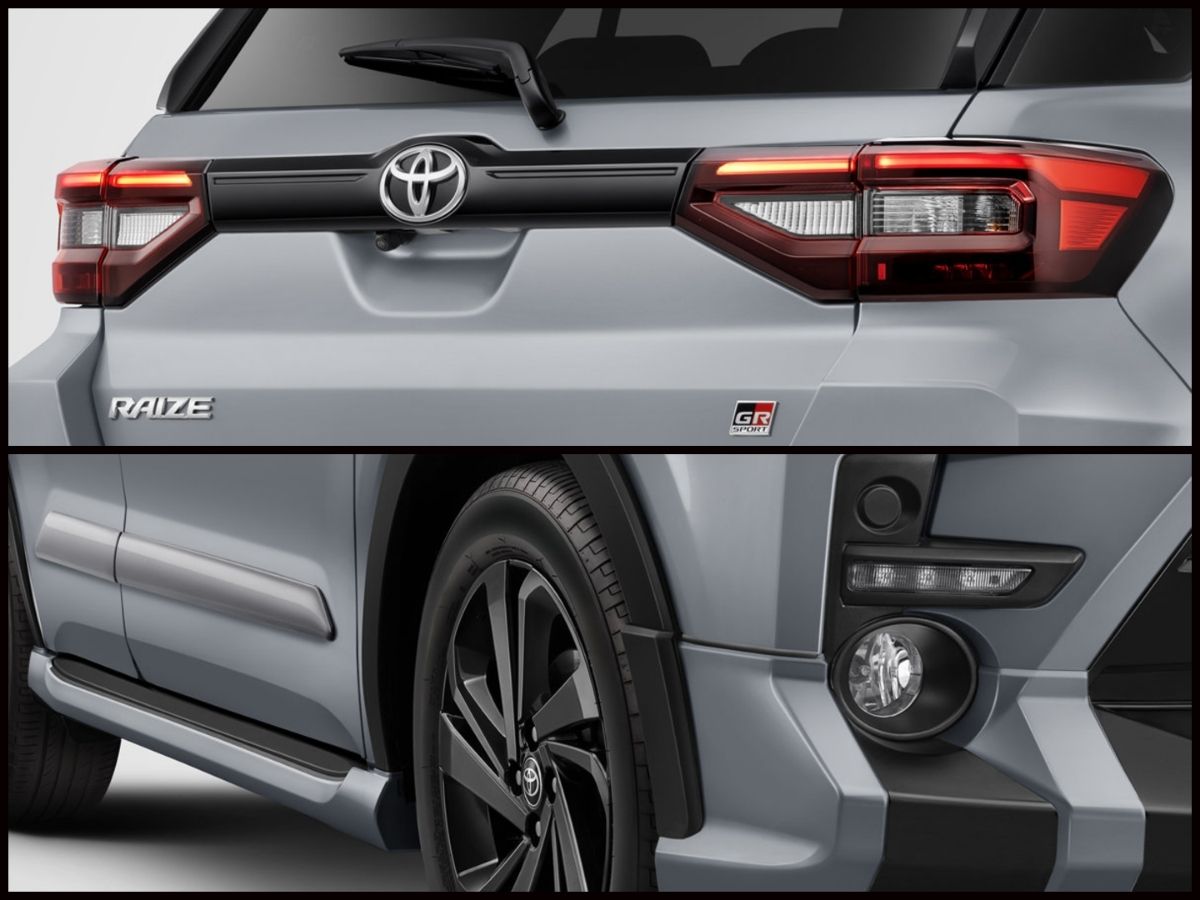 Toyota Raize GR Sport rear and front setup detail