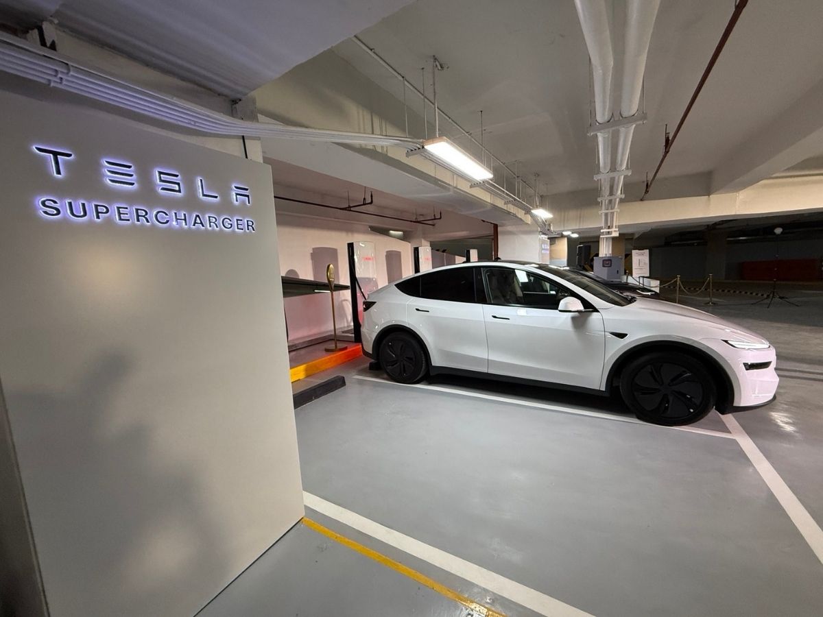 Tesla Philippines Supercharger station at Opus Mall