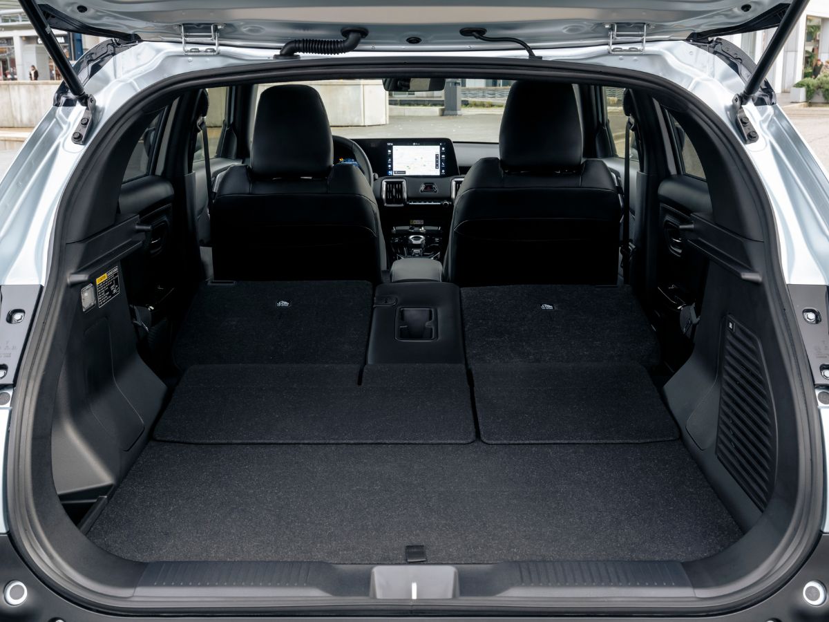 Toyota Urban Cruiser rear cabin, rear seats folded down