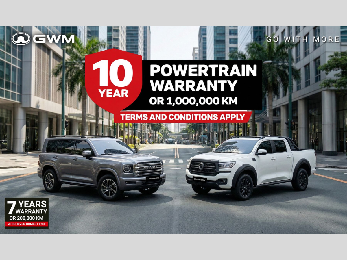 GWM 10-year powertrain warranty