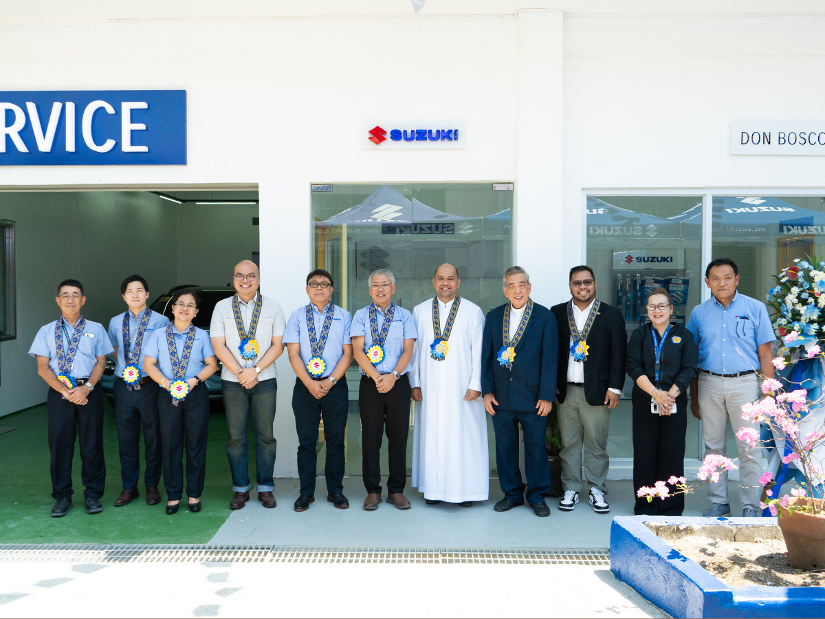 From left: Yukio Sato (SPH GM for Aftersales Service and Marine); Takuya Nakajima (SPH Spare Parts Sales Manager); Catherine Magtibay (SPH GM for Finance and Administration); Atty. Gio Gomez (TESDA Executive Director); Norminio Mojica (SPH Managing Director); Koichiro Hirao (SPH President); Fr. Jeffrey Mangubat, SDB (President and Rector); Fr. Jun Innoncencio, SDB (TESDA Board Member); Reynaldo Lorenzo (Sr. TESDA Specialist); Jennifer Silao (Dean of Don Bosco College Canlubang); and Rommel Cabanela (Group Head, MC Dealer Training Group).