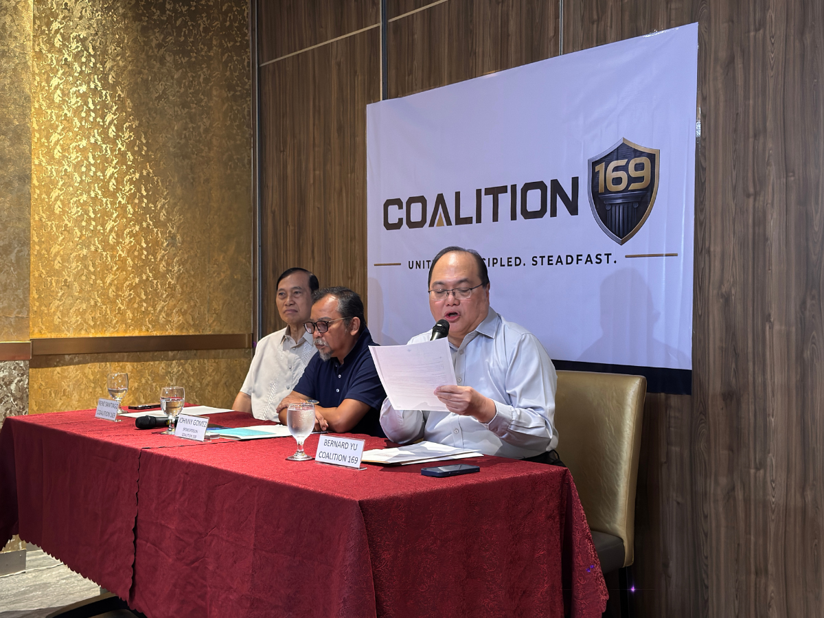 Coalition 169. From left: Rene Santiago, Johnny Gomez, Bernard Yu.