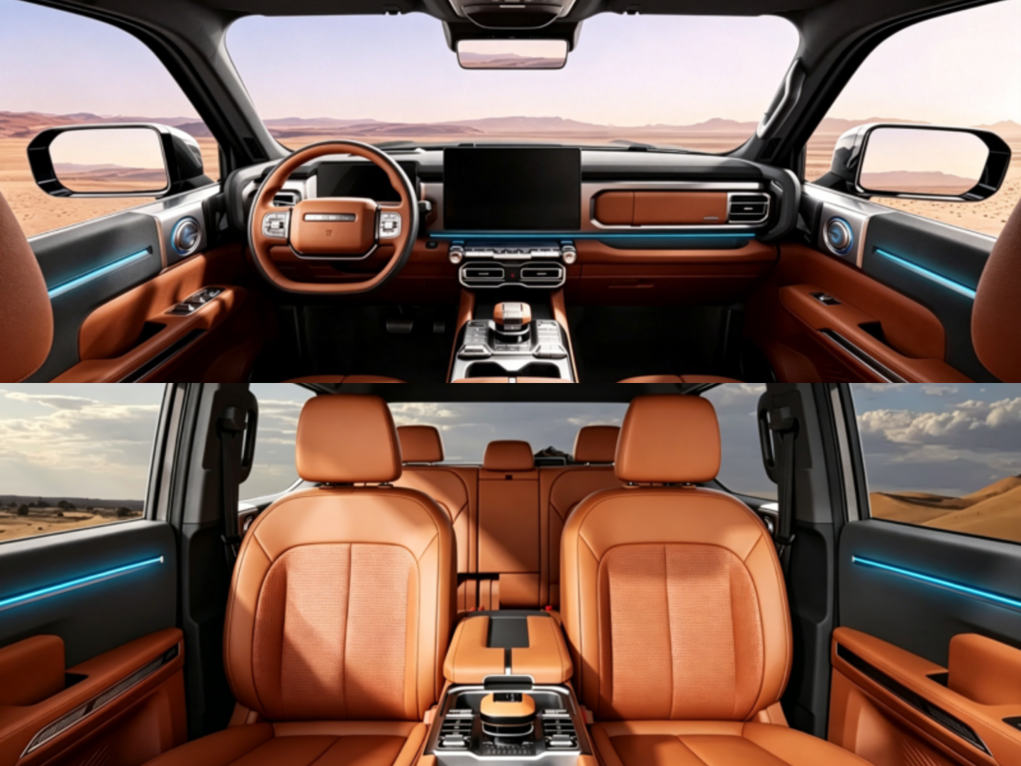 Chery Rely P3X front and back cabin