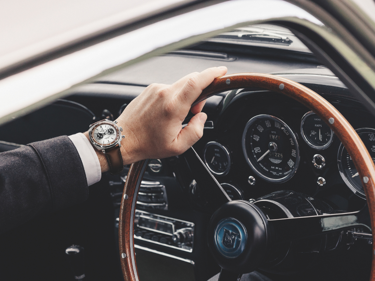 Breitling Aston Martin DB5 collaboration debuts with three limited-edition Top Time B01 Chronograph models inspired by the iconic grand tourer.