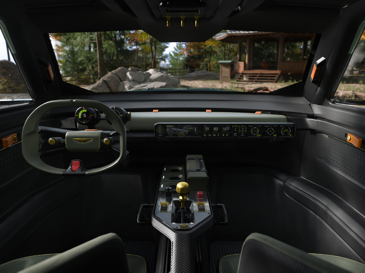 Aston Martin Dreadnought cockpit