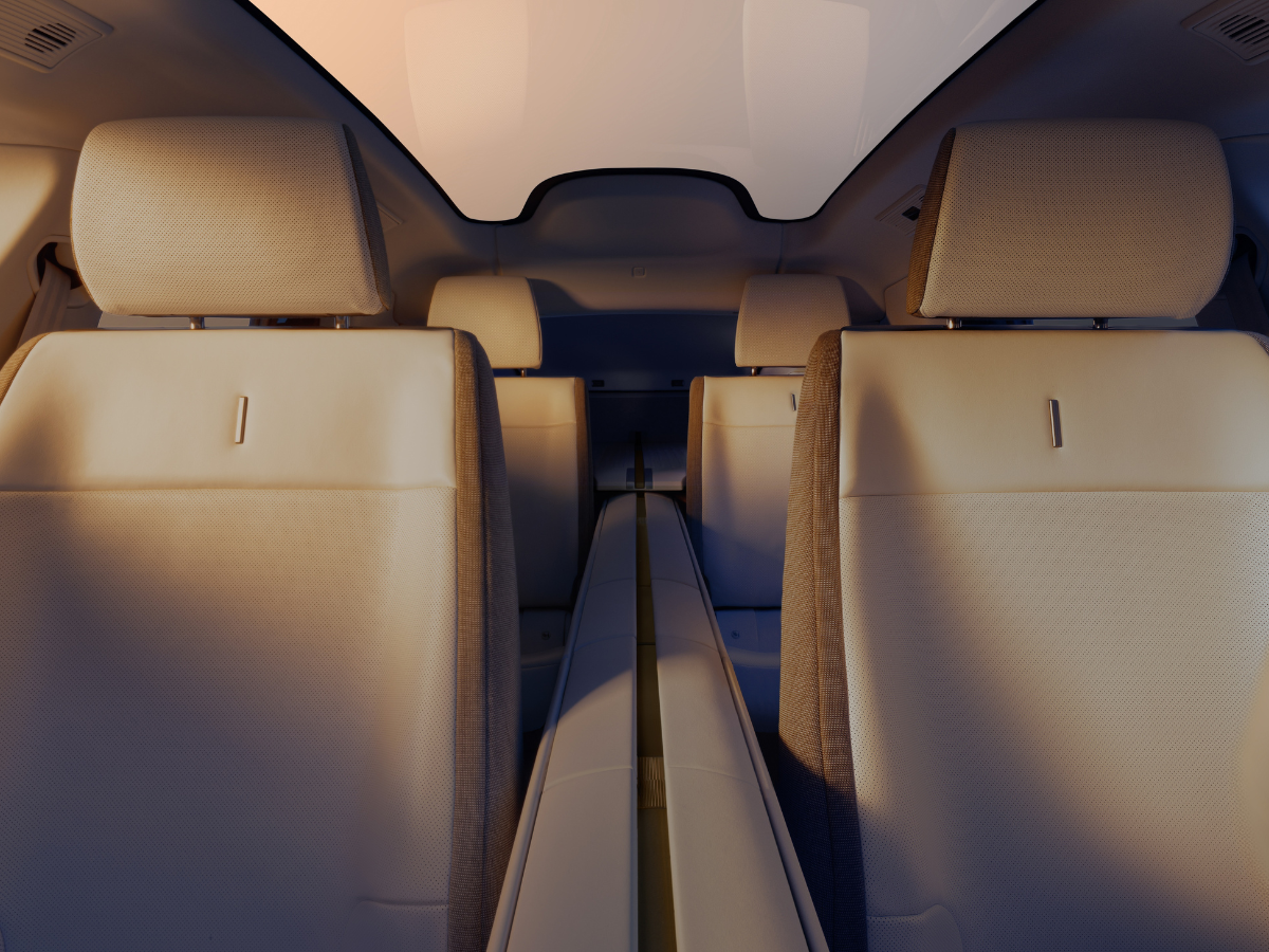 Jaguar Type 01 electric GT interior